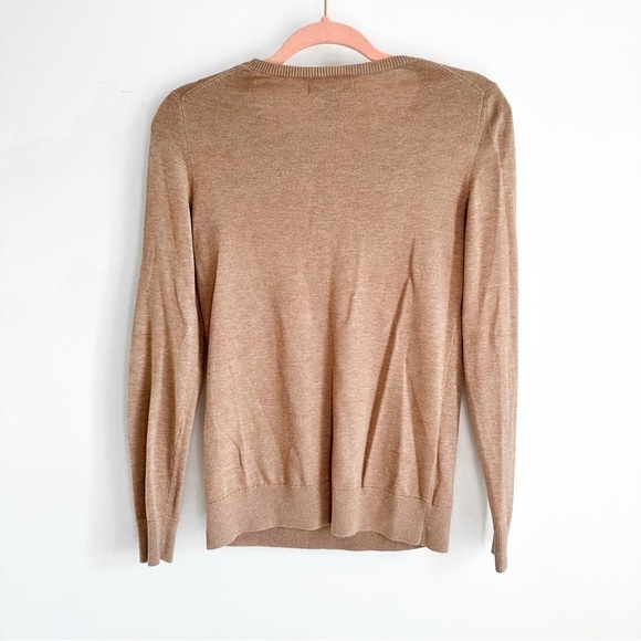 Amazon Essentials Tan Camel Long-Sleeve Lightweight Crewneck Sweater sz XS - Picture 8 of 8
